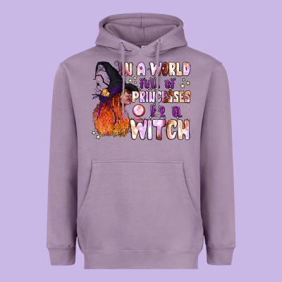 In A World Full Of Princesses Be A Witch Heavyweight Hoodie Designed By Bundleandbundleshop