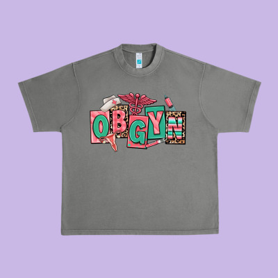 Obgyn Nurse Urban Heavy Tee Designed By Ranaportraitstore