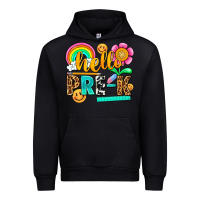 Black hello pre k Urban Hoodie - NancyCooperArtShop