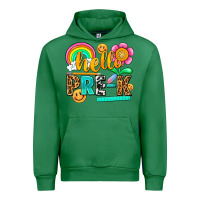 Emerald hello pre k Urban Hoodie - NancyCooperArtShop