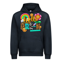 Navy hello pre k Urban Hoodie - NancyCooperArtShop