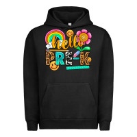 Pigment Black hello pre k Urban Hoodie - NancyCooperArtShop