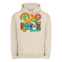 Pigment French Oak hello pre k Urban Hoodie - NancyCooperArtShop