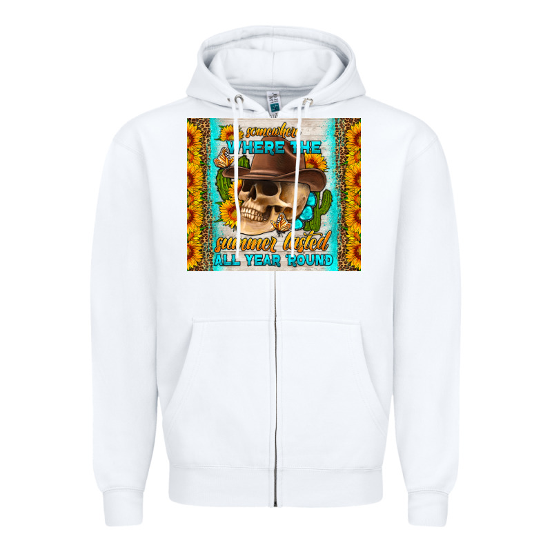 Somewhere Where The Summer Lasted All Year Around Tumbler Zipper Hoodie by HRA Design Shop | Teevron