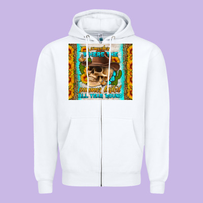 Somewhere Where The Summer Lasted All Year Around Tumbler Zipper Hoodie Designed By Hra Design Shop
