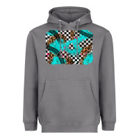 Storm race day turquoise background Heavyweight Hoodie - AdoDesignShop