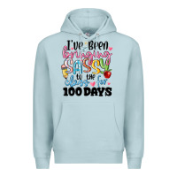 Blue Mist 100 days of school Premium Hoodie - MaliasSmallBusiness