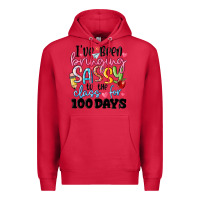 Cardinal 100 days of school Premium Hoodie - MaliasSmallBusiness