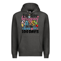 Charcoal Heather 100 days of school Premium Hoodie - MaliasSmallBusiness