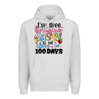 Dove Grey 100 days of school Premium Hoodie - MaliasSmallBusiness