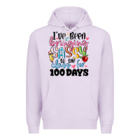 Lilac 100 days of school Premium Hoodie - MaliasSmallBusiness