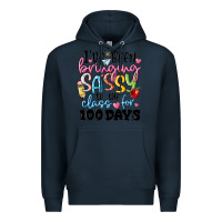 Navy 100 days of school Premium Hoodie - MaliasSmallBusiness