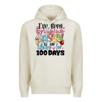 Oatmeal Heather 100 days of school Premium Hoodie - MaliasSmallBusiness