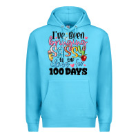 Ocean Blue 100 days of school Premium Hoodie - MaliasSmallBusiness