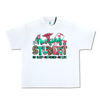 White nursing student no sleep no money no life Urban Heavy Tee - RanaPortraitStore