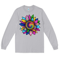 Moon Dust tie dye sunflower Long Sleeve Tee - texasbilliewilder