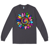 Smoke tie dye sunflower Long Sleeve Tee - texasbilliewilder