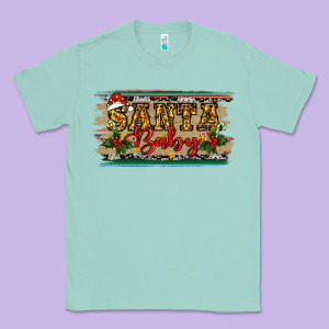 Christmas Western Santa Baby Classic Tee Designed By Ranaportraitstore