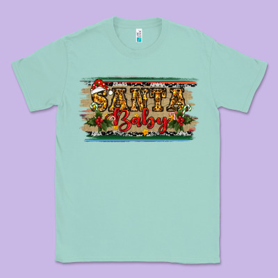 Christmas Western Santa Baby Classic Tee Designed By Ranaportraitstore