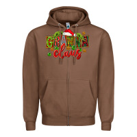 Chestnut Christmas granna claus Zipper Hoodie - FaDigitalArtStudio