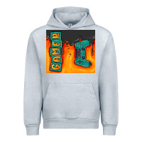 Heather Grey gamer Urban Hoodie - MaliasSmallBusiness
