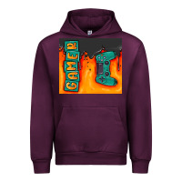 Mauve Wine gamer Urban Hoodie - MaliasSmallBusiness