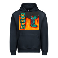 Navy gamer Urban Hoodie - MaliasSmallBusiness