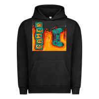 Pigment Black gamer Urban Hoodie - MaliasSmallBusiness
