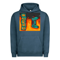 Pigment Midnight Navy gamer Urban Hoodie - MaliasSmallBusiness