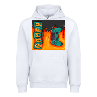White gamer Urban Hoodie - MaliasSmallBusiness
