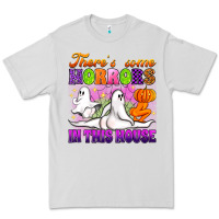 Dove Grey theres some horrors in this house Premium Tee - Artiststas