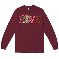 Burgundy love cupid Long Sleeve Tee - RanaPortraitStore