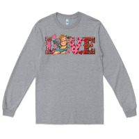 Heather Grey love cupid Long Sleeve Tee - RanaPortraitStore