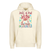 Sandshell just a kid who loves axolotls Premium Hoodie - MaliasSmallBusiness