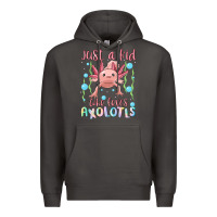 Smoke just a kid who loves axolotls Premium Hoodie - MaliasSmallBusiness