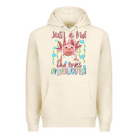 Tofu just a kid who loves axolotls Premium Hoodie - MaliasSmallBusiness