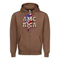 Chestnut America 4th of July Zipper Hoodie - CowGirlArtShop