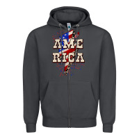 Smoke America 4th of July Zipper Hoodie - CowGirlArtShop
