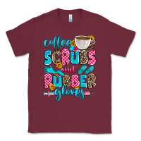 Burgundy coffee scrubs and rubber gloves Classic Tee - Zillion Design Studio