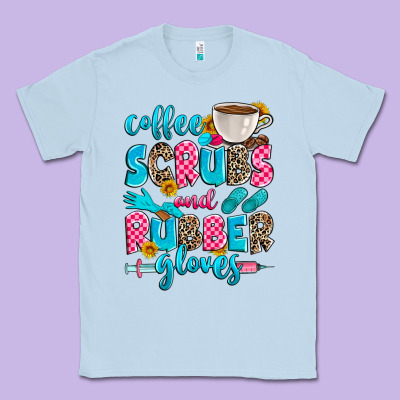 Coffee Scrubs And Rubber Gloves Classic Tee Designed By Zillion Design Studio