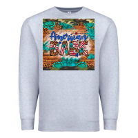 Heather Grey american babe Premium Sweatshirt - Artiststas