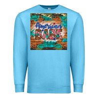 Ocean Blue american babe Premium Sweatshirt - Artiststas