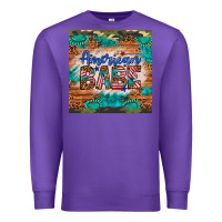 Purple american babe Premium Sweatshirt - Artiststas