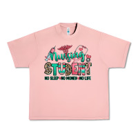 Salmon nursing student no sleep no money no life Urban Heavy Tee - RanaPortraitStore