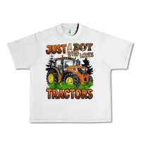 Lunar Rock just a boy who loves tractors Urban Heavy Tee - BarkalooDesign