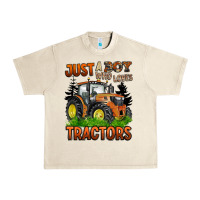 Sandshell just a boy who loves tractors Urban Heavy Tee - BarkalooDesign
