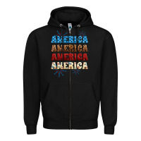 Black Western America Zipper Hoodie - Neo Western
