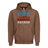 Chestnut Western America Zipper Hoodie - Neo Western