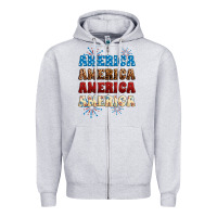 Heather Grey Western America Zipper Hoodie - Neo Western