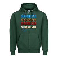 Sports Green Western America Zipper Hoodie - Neo Western